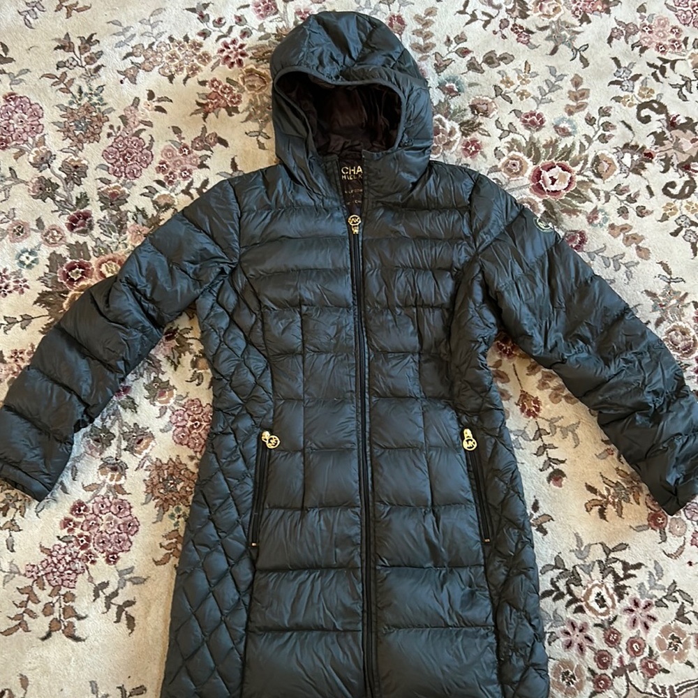 Michael Kors packable down, fill coat 90% down